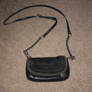 Harley-Davidson black leather crossbody sm bag